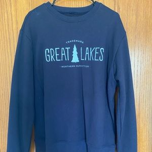 Unisex Navy Blue Great Lakes Co Sweatshirt - Size L